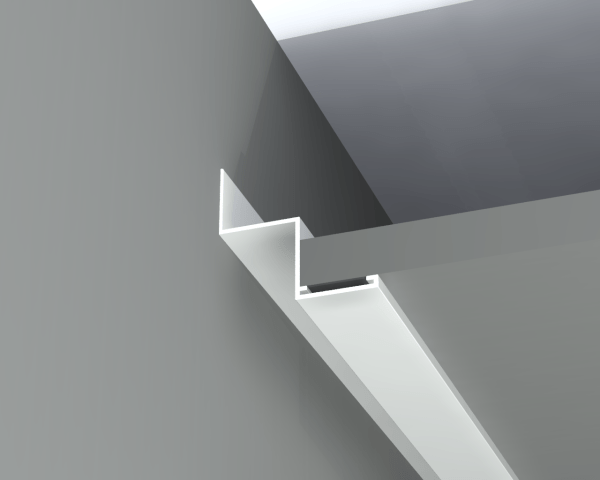 ⁦פרופיל LZ מחובר גדול - 22 מ"מ - LZ22⁩ – תמונה ⁦1⁩