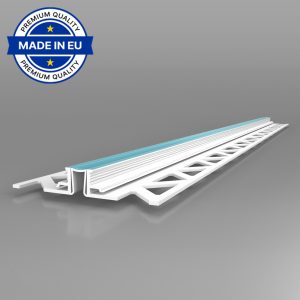 פרופיל תפר התפשטות לטיח 10 מ"מ - פי וי סי - EJT10-PVC